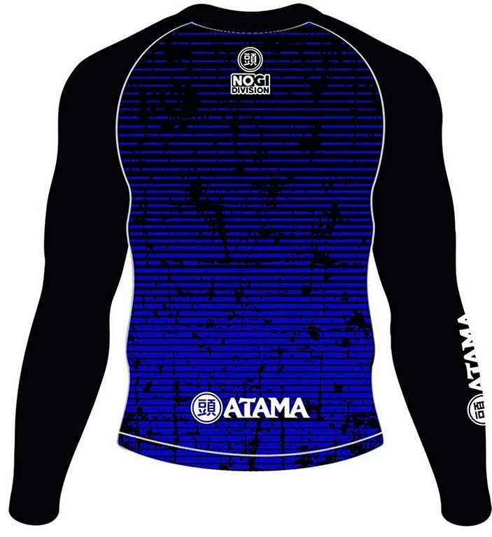 Atama Ranked LS Rashguard Nero-Blu - immagine 2