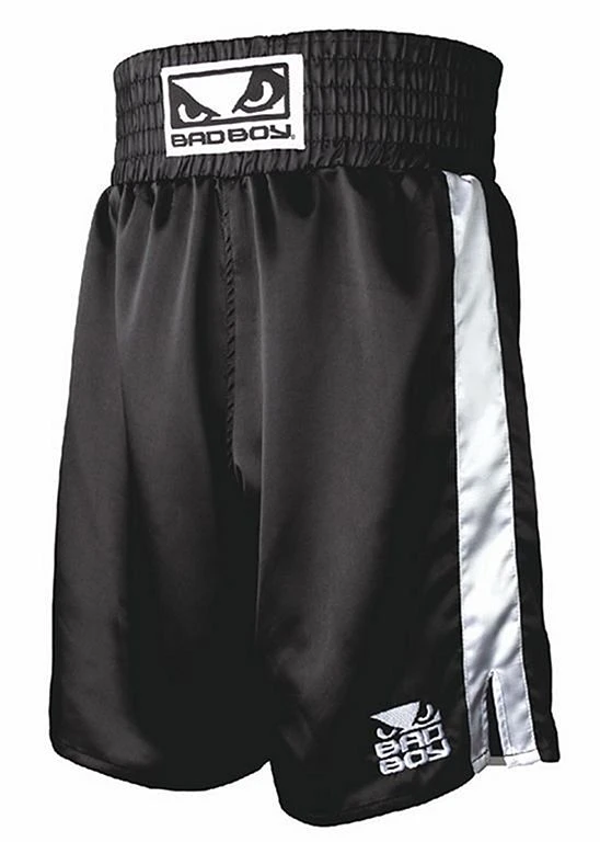 Bad Boy Boxing Short With Contrast Panels Nero-Bianco