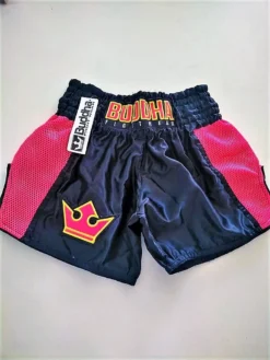 Buddha Muay Thai Short Retro Premium Nero