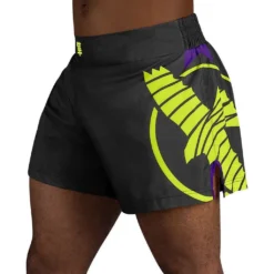 Hayabusa Icon Kickboxing Shorts Nero-Giallo