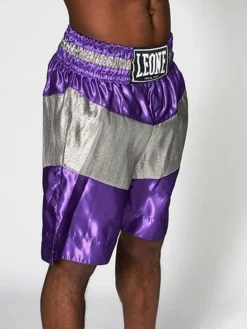 Leone 1947 Legend Boxing Shorts Viola-Argento