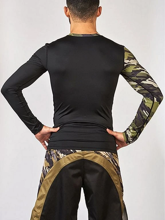 Leone 1947 Neo Camo Rashguard Nero-Verde - immagine 4
