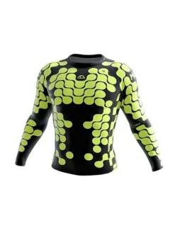 Manto Long Sleeve Rashguard ORGANIC Nero-Giallo