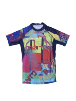 Manto O Rashguard Neon Abstract Multicolore
