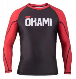 Okami Rashguard BORNRED Nero-Rosso