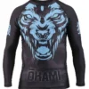 Okami Rashguard Wilderness Ice Nero-Blu