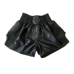 Pride Or Die Reckless Full Black Muay Thai Short Nero