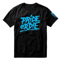 Pride Or Die Reckless Splattered T-Shirt Nero-Blu