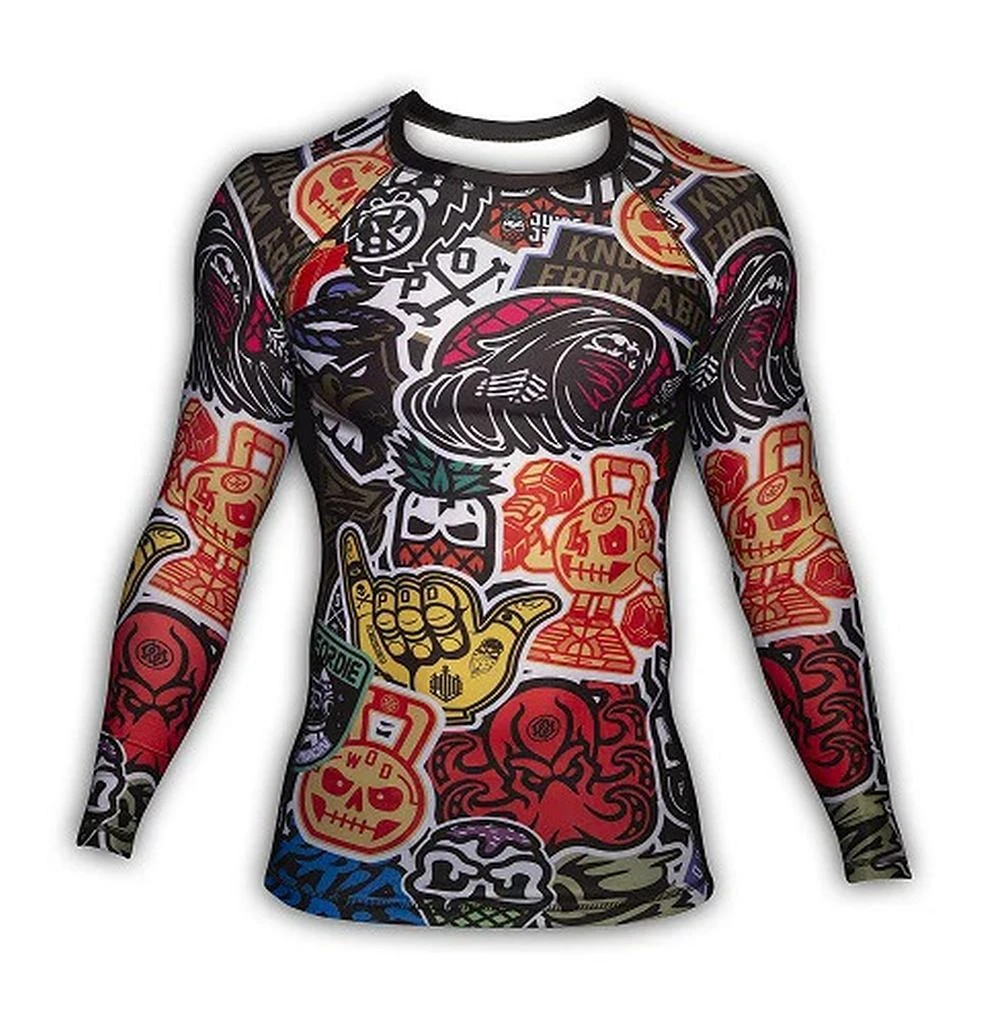 Pride Or Die Sticker Rashguard Multicolore