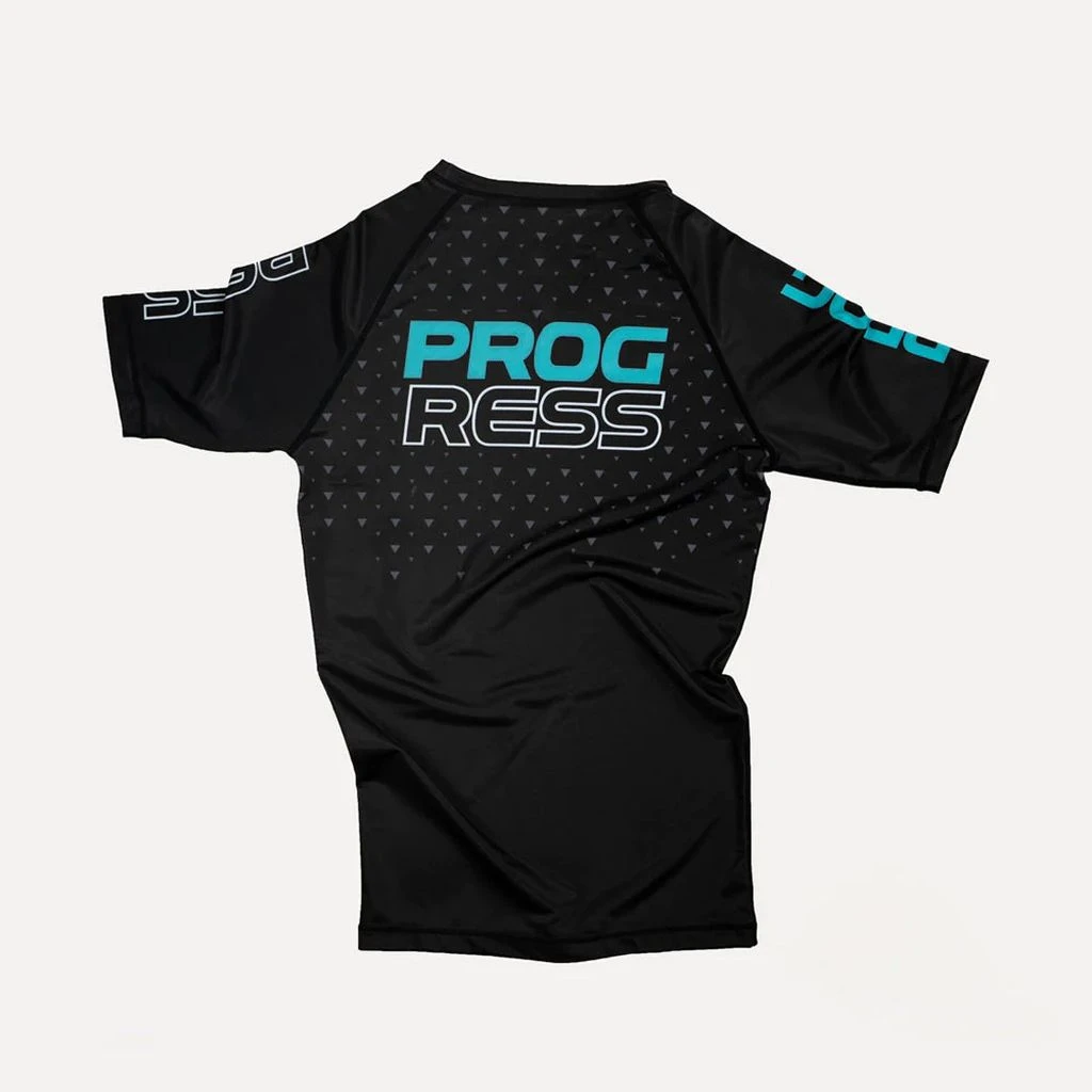 Progress Jiu Jitsu Sportif Rashguard Nero-Turchese - immagine 2