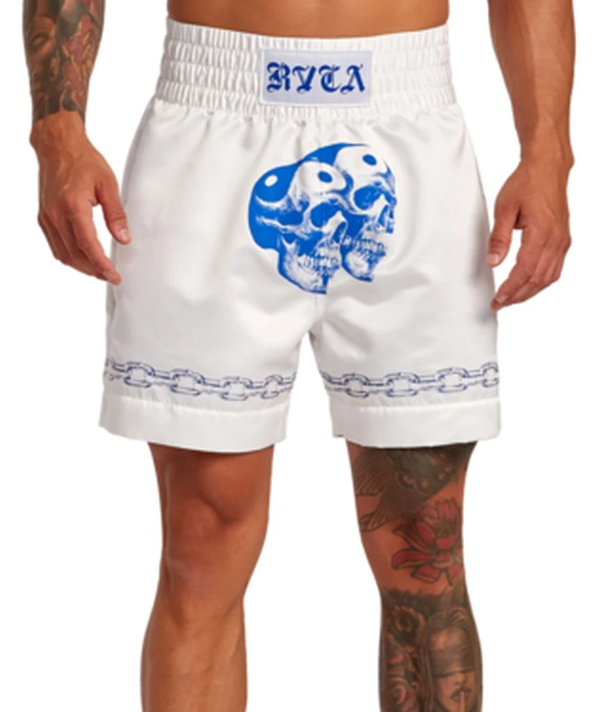 RVCA X Everlast Benjamin Jeanjean Boxing Shorts Bianco