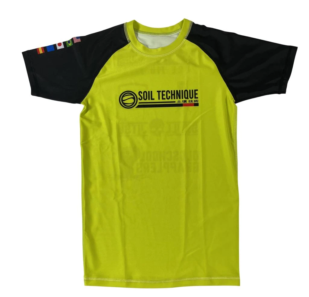 Soiltechnique Rashguard Logo Giallo-Nero