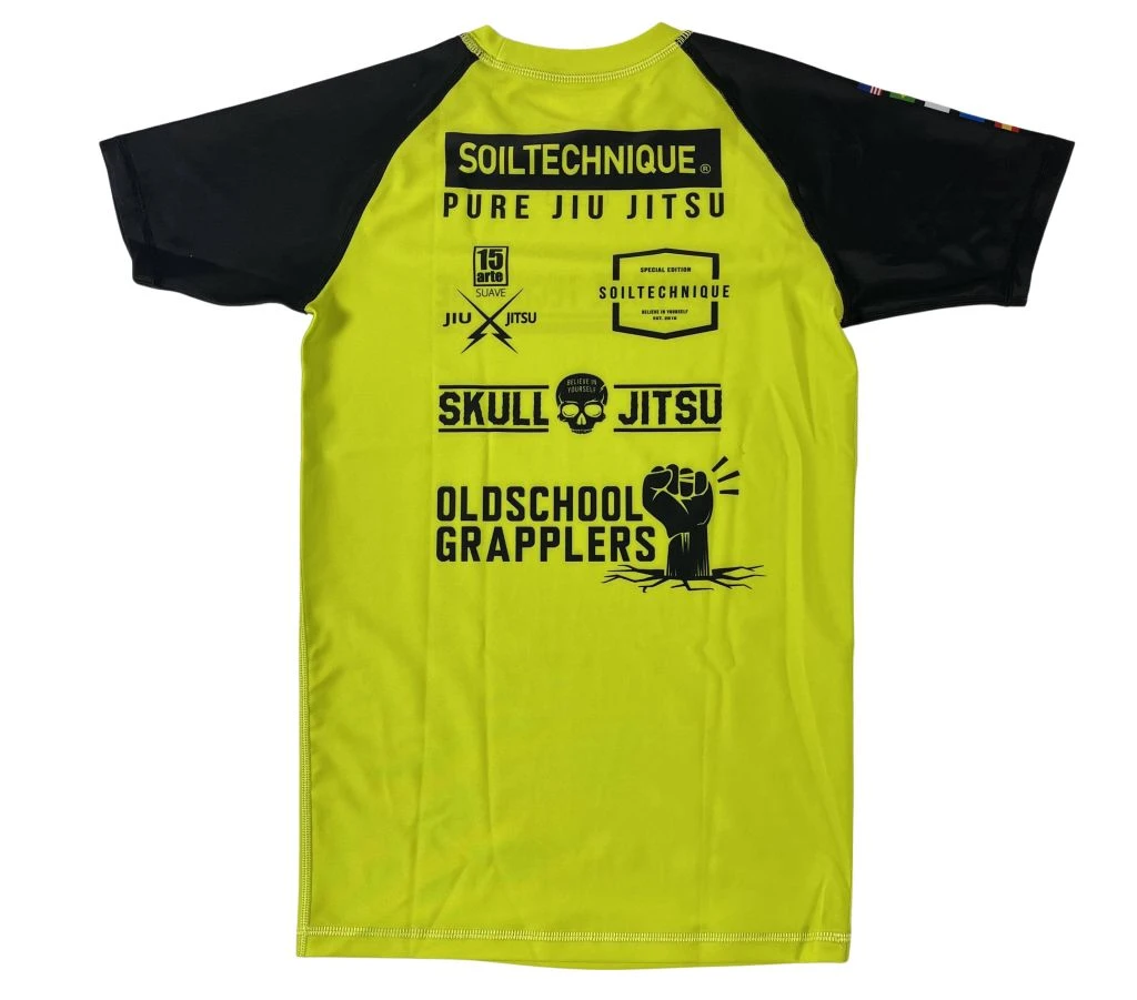 Soiltechnique Rashguard Logo Giallo-Nero - immagine 2