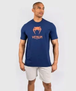 Venum Classic T- Shirt Navy Blu-Arancione