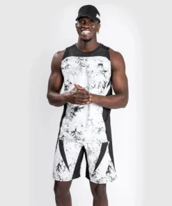 Venum G-Fit Marble Dry Tech Tank Top Bianco-Nero