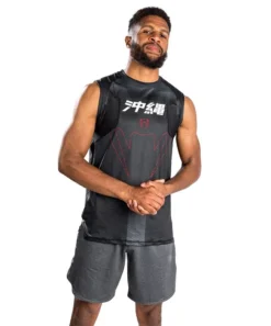 Venum Okinawa 3.0 Dry Tech Tank Top Nero-Rosso