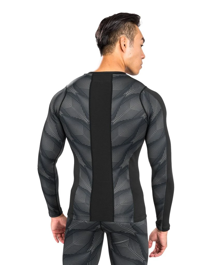 Venum Phantom Rashguard Long Sleeves Nero-Rosso - immagine 2